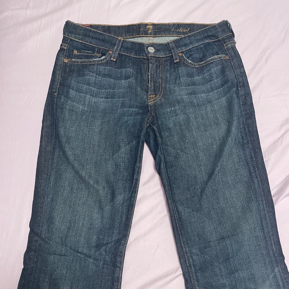 7 for all mankind jeans, size 28, bootcut